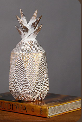 Geometric Pineapple Pear Apple Home Accents