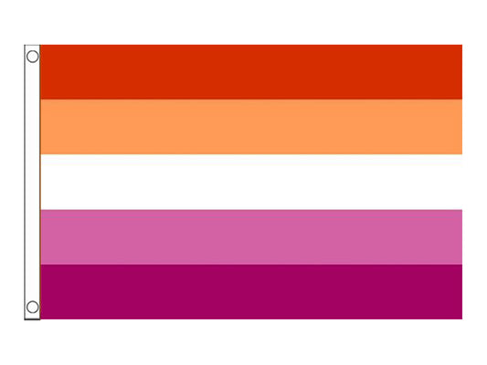 LGBTQ+ Lesbian Pride Flag