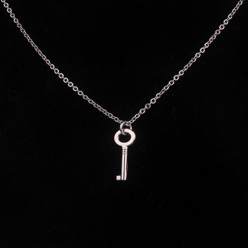 Unlockable Personality Necklace Couple Lock And Key Pendant