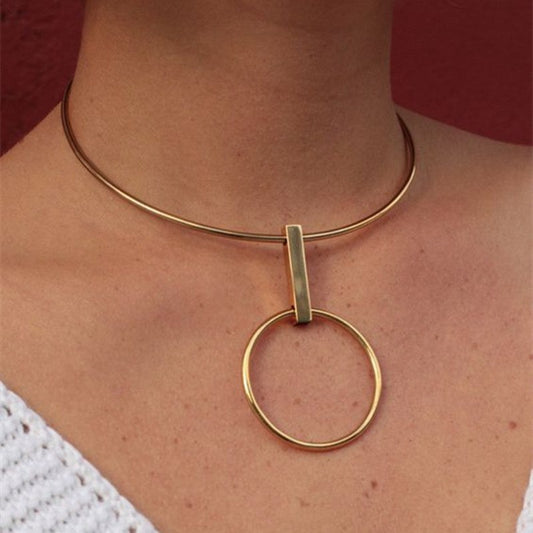 O Ring Day Collar Choker Necklace