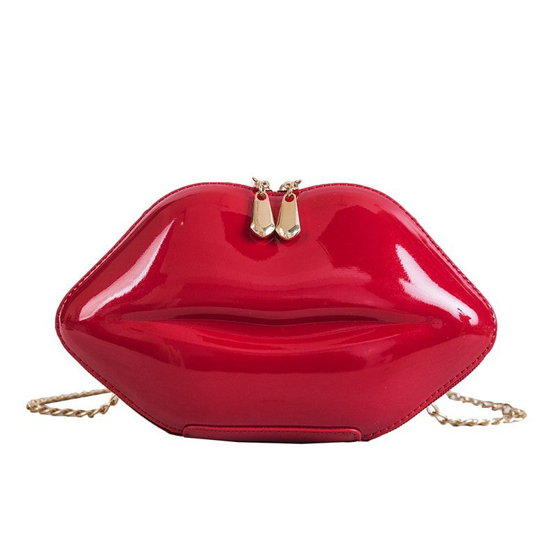 Red Lips Small Bag Korean Fashion Chain Shoulder Bag
