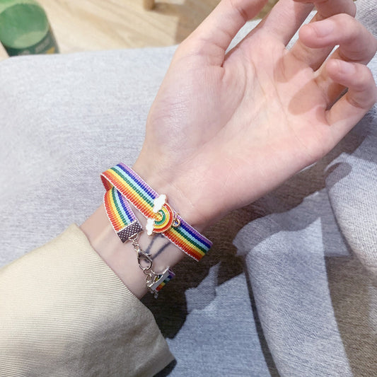Korean rainbow Necklace Pendant