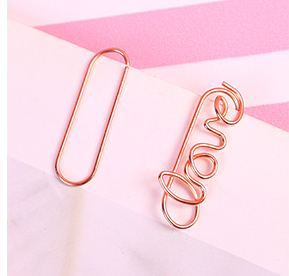 Shaped paper clip