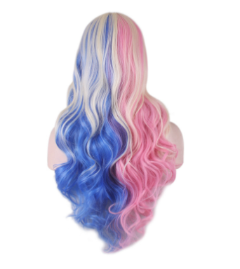 Europe's New Big Wave Long Hair Multicolor Cosplay Character Hairstyle Curly