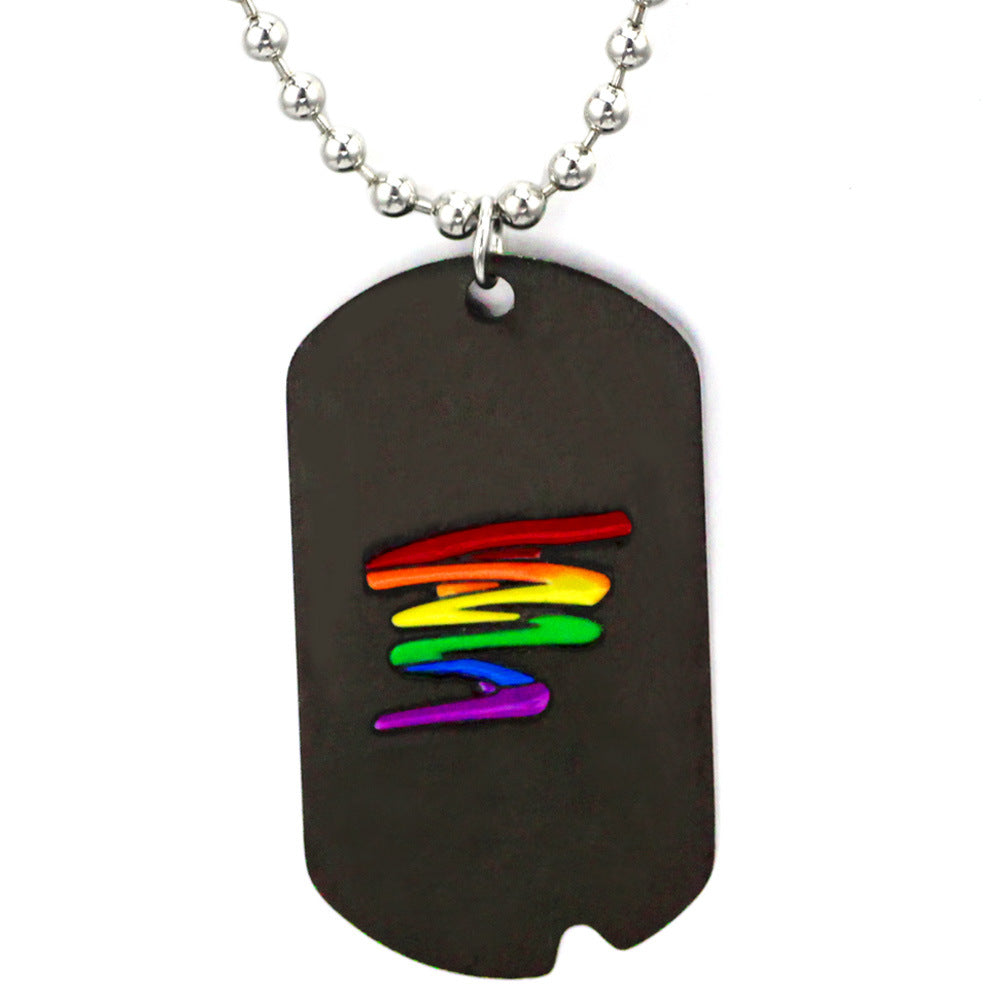 Rainbow stainless steel jewelry