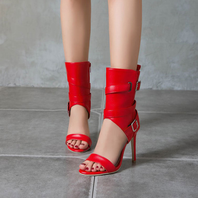 High Top Sandals Women's Nightclub Fashion High Heels