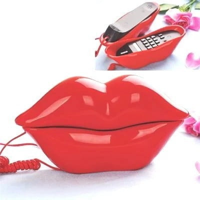 Lip Phone, Flaming Red Lips, Big Mouth, Fixed Phon