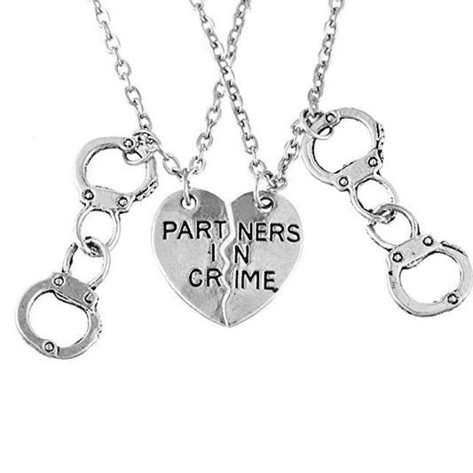 Partners In Crime Friendship Couples Necklace