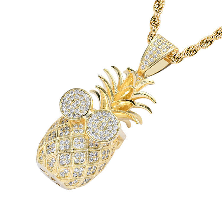 Pineapple pendant necklace