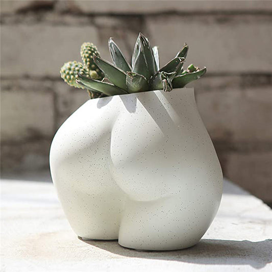 Personality Resin Crafts Chest Butt Flower Pot Statue