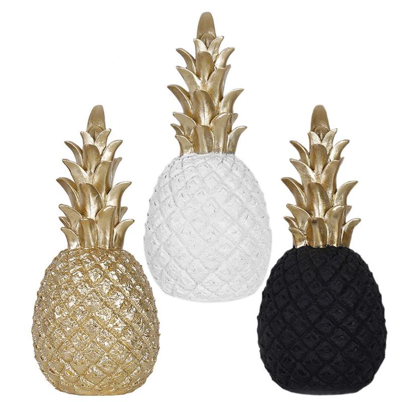 Golden Pineapple Creative Resin Ornaments