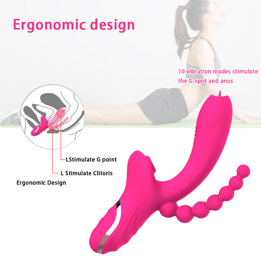 3-in-1 Massager Stimulating Vibrating Silicone Toys