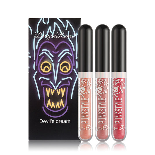 Three Sets Of Halloween Diamond Lip Gloss
