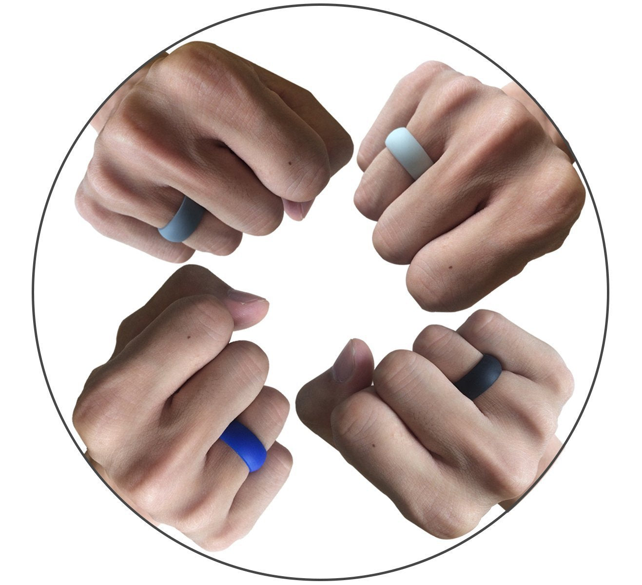 Men's electronic cigarette silicone ring