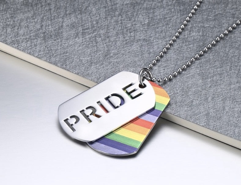 Lesbian Rainbow Lovers  Pendant