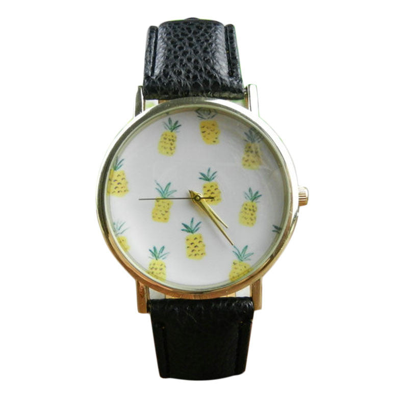 Pineapple pattern watch