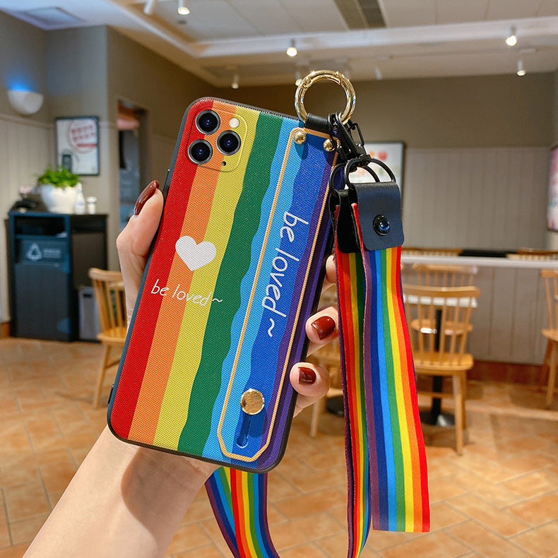 New Rainbow Wrist Stand Phone Case