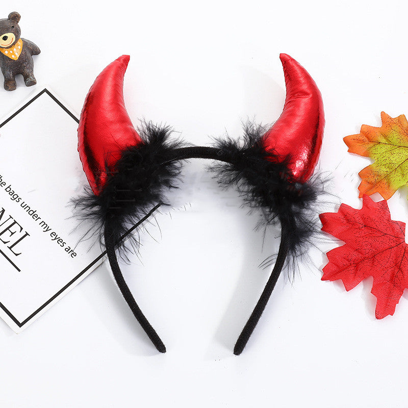 Halloween Decoration Props Demon Horn Headband Atmosphere Performance