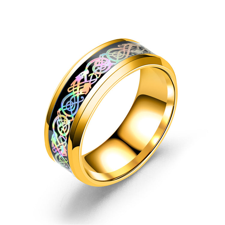Colorful Glare Dragon Fashion Ring