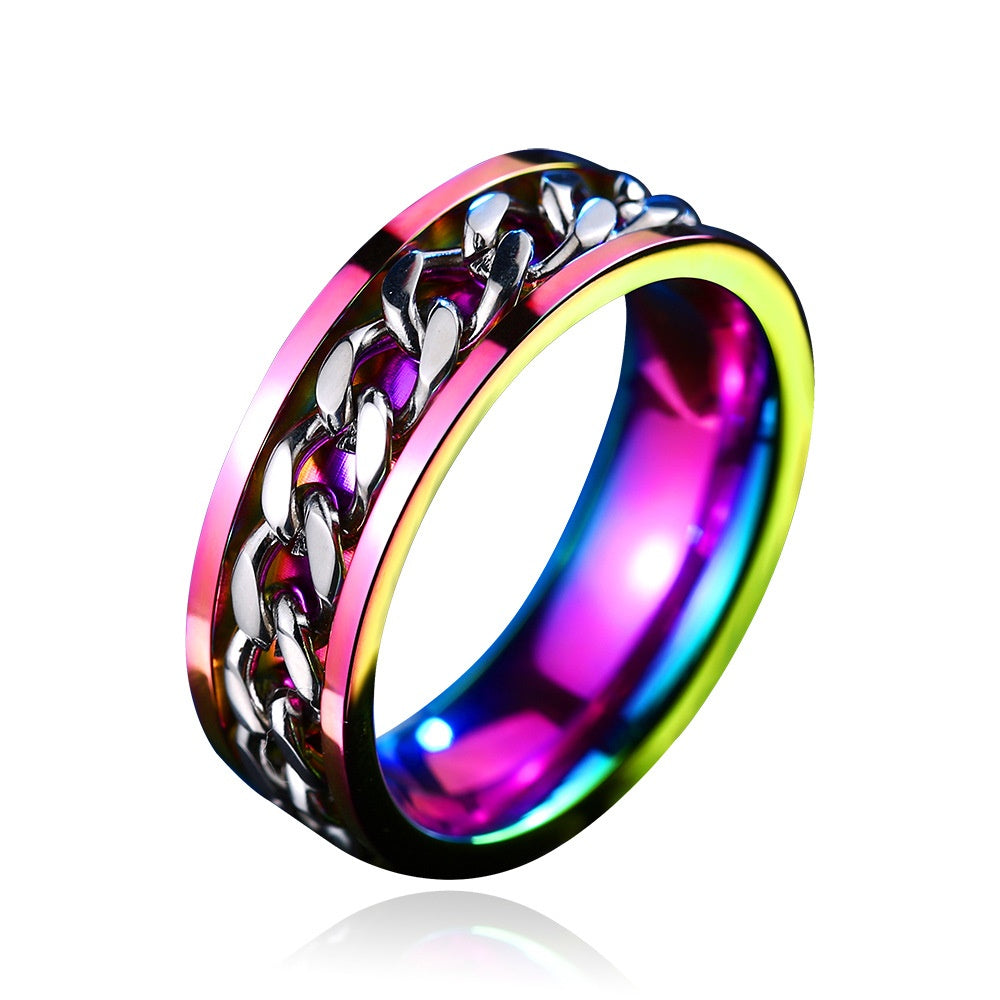 Stainless steel rotating ring