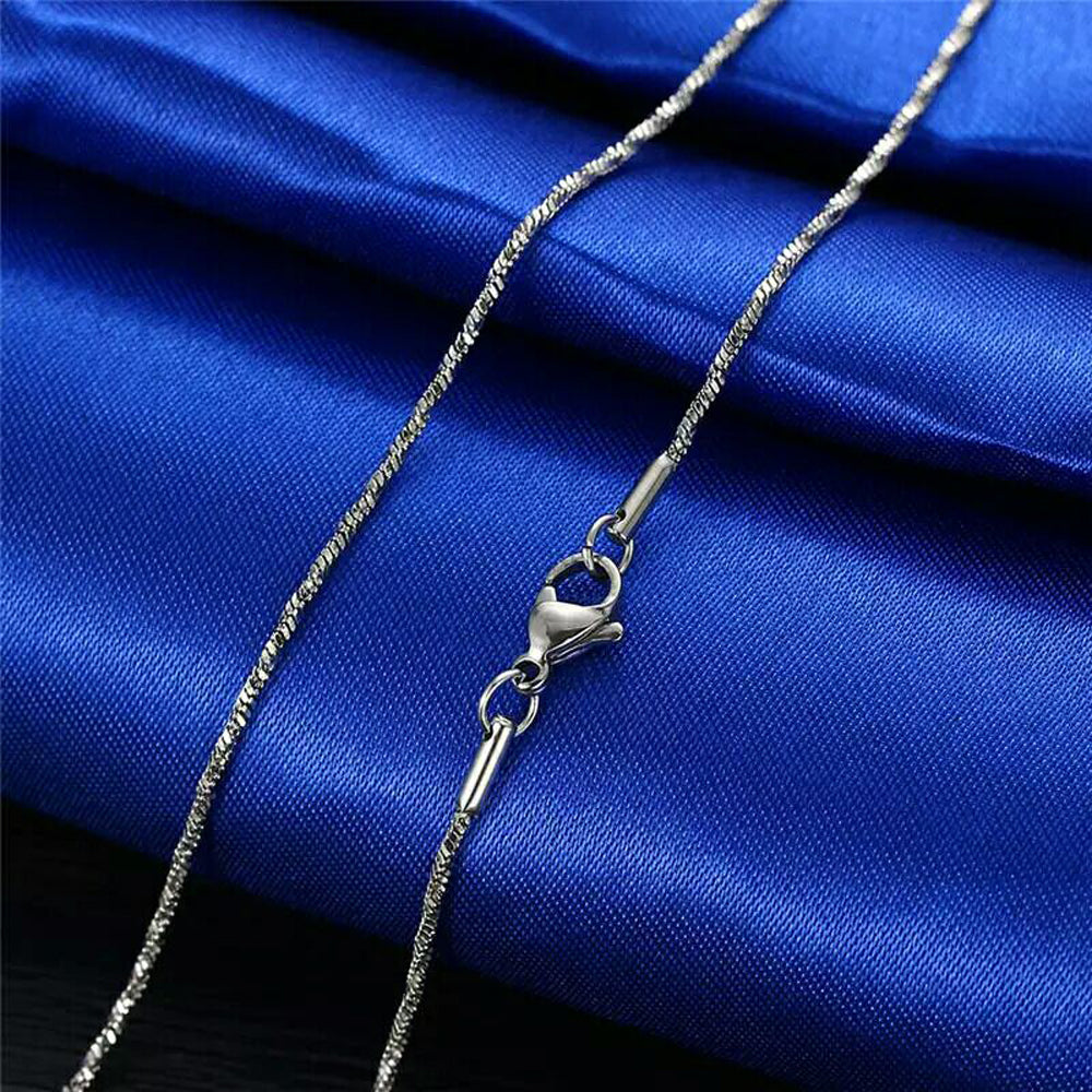 Titanium steel couple necklace