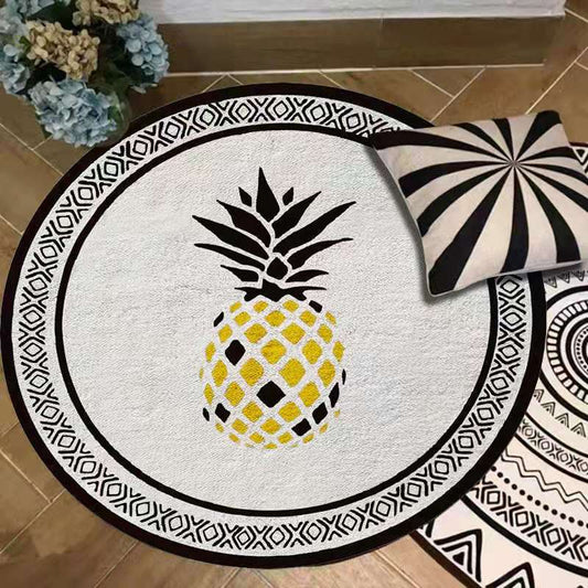 Living Room Round Rug Home Rocking Chair Floor Mat