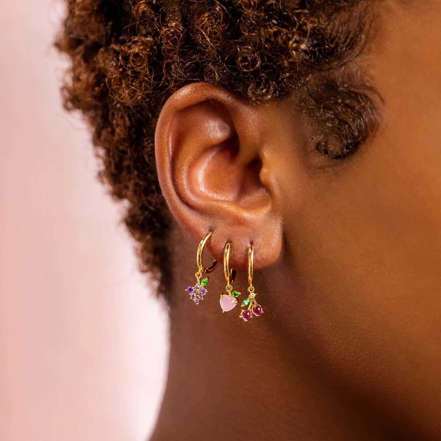 CZ Fruit Earrings