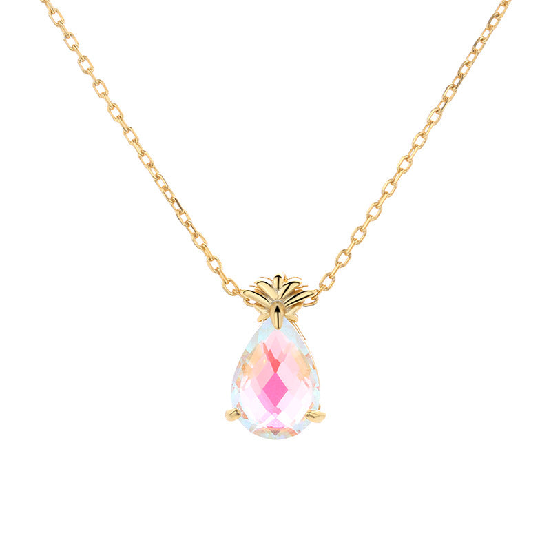 Dream Rainbow Moonstone pineapple Necklace