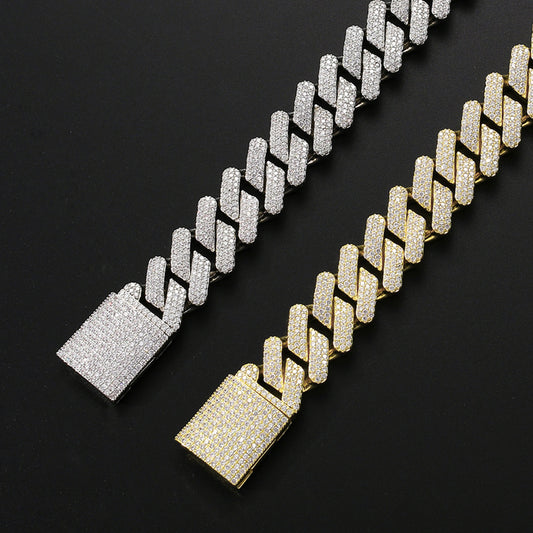 Full Zircon Cuban Chain Necklaces