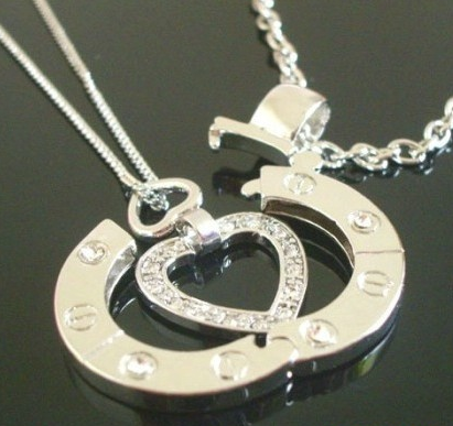 925 Silver Couple Heaven's Step Necklace