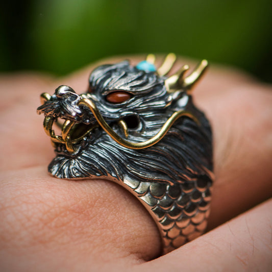 Handmade dragon ring