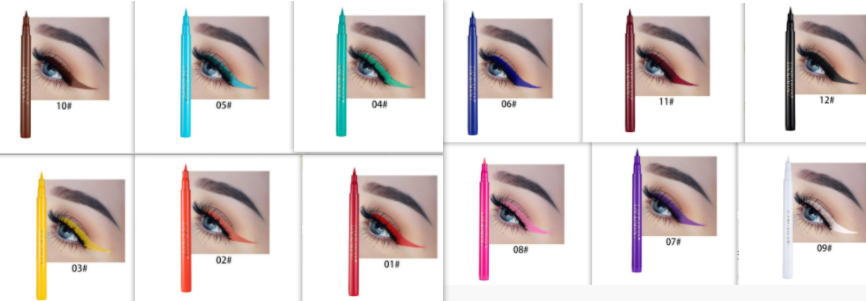 DIY Color Painting Is Not Easy To Smudge Matte Eyeliner