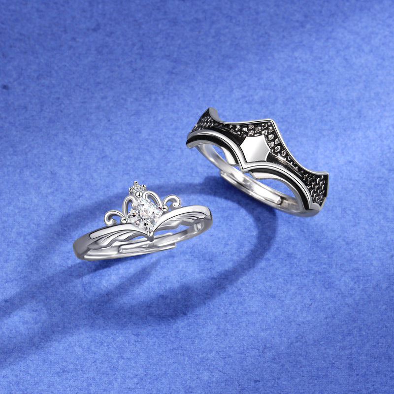 Princess And Knight Couple Rings