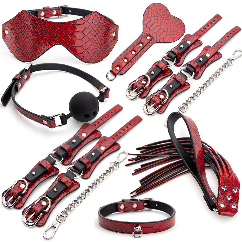 Black & Red BDSM Luxury Accessories Sets