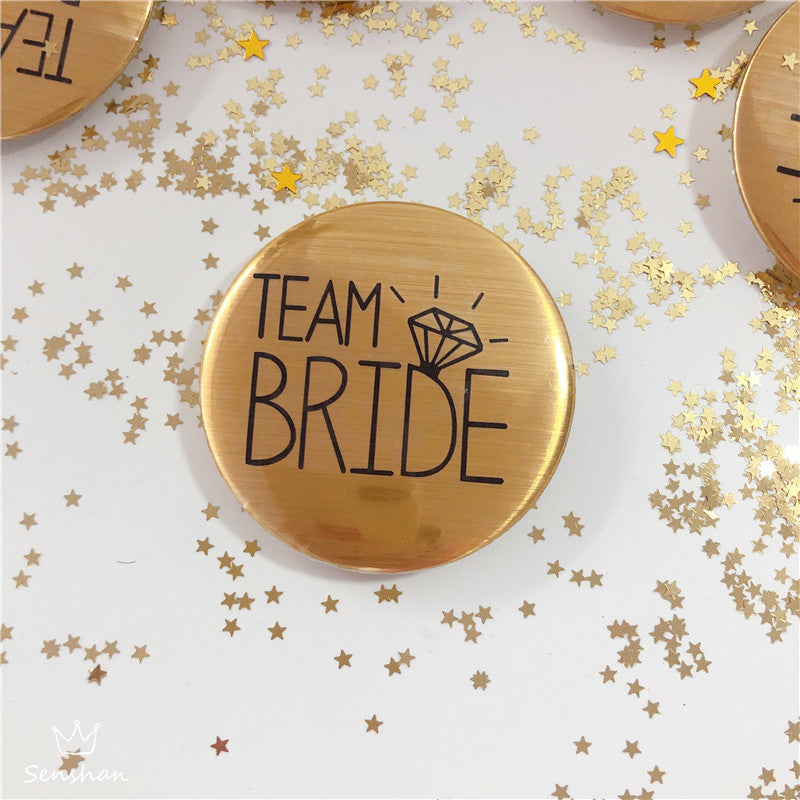 Bride Badge Bride To Be Tinplate Badge Teambride Keychain Bachelor Party