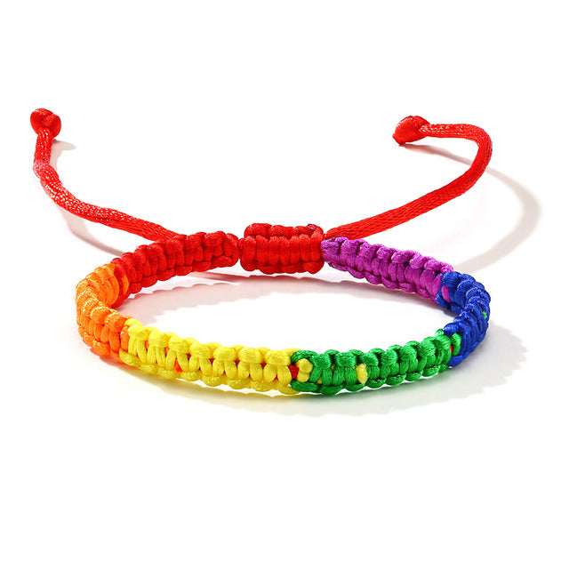 Rainbow Bracelet Weaving Handmade