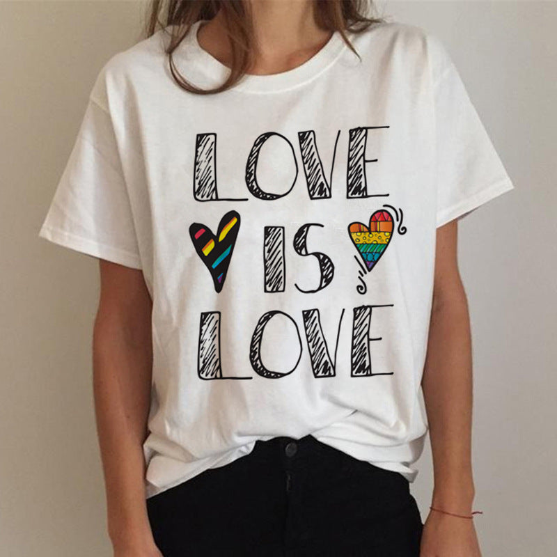 Love Is Love Rainbow Hearts T-Shirt