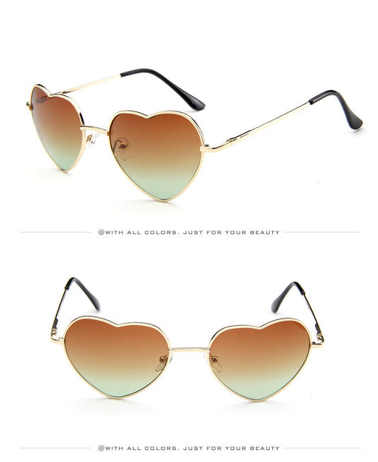 New Style Peach Heart Sunglasses Fashion Sunglasses