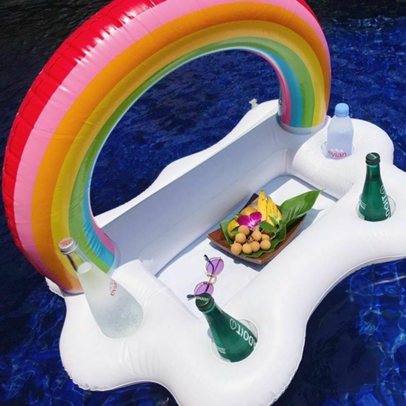 Inflatable Rainbow Cloud Floating Bar