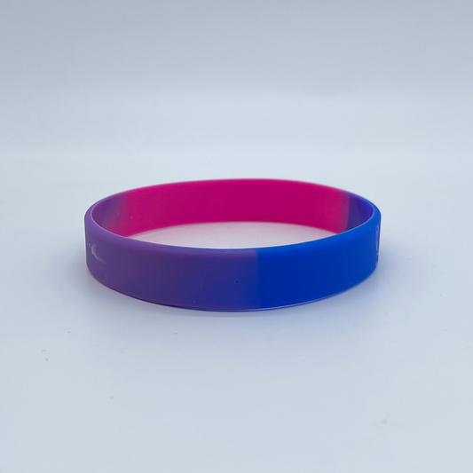 Bisexual Pride Silicone Bracelet