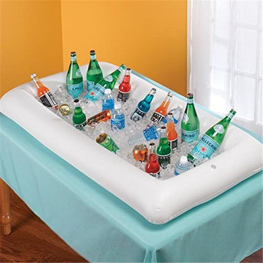Inflatable Water Bar Floating Pool Party Table Tray Air Cushion Food And Drink Holder