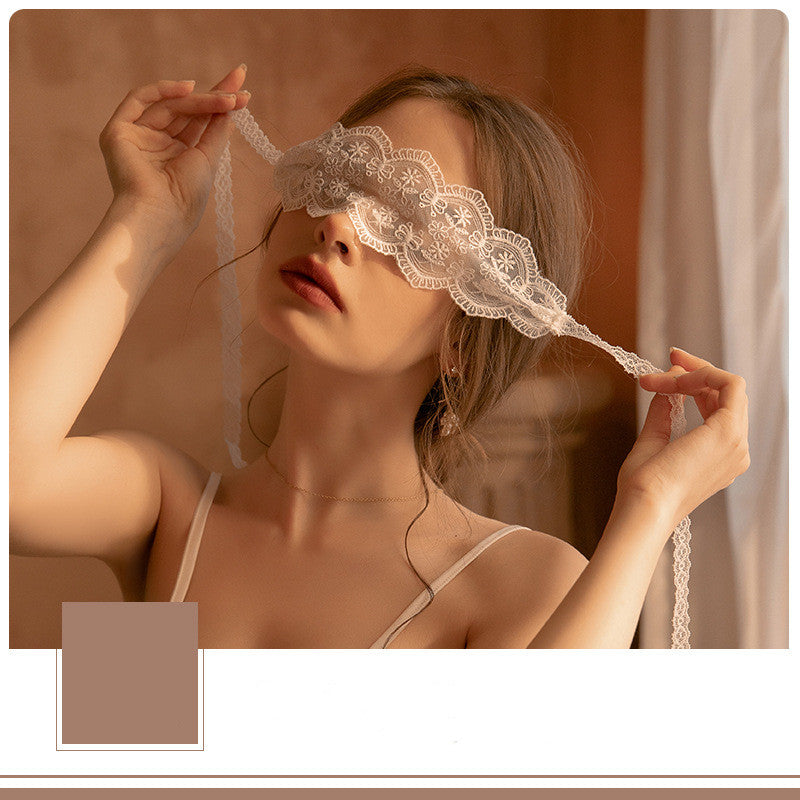 Erotic Lingerie Lace Perspective Embroidered Hollow Eye Mask Adjustable