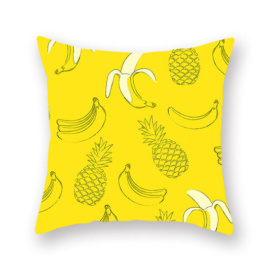 Home Bright Yellow Pineapple Pillow
