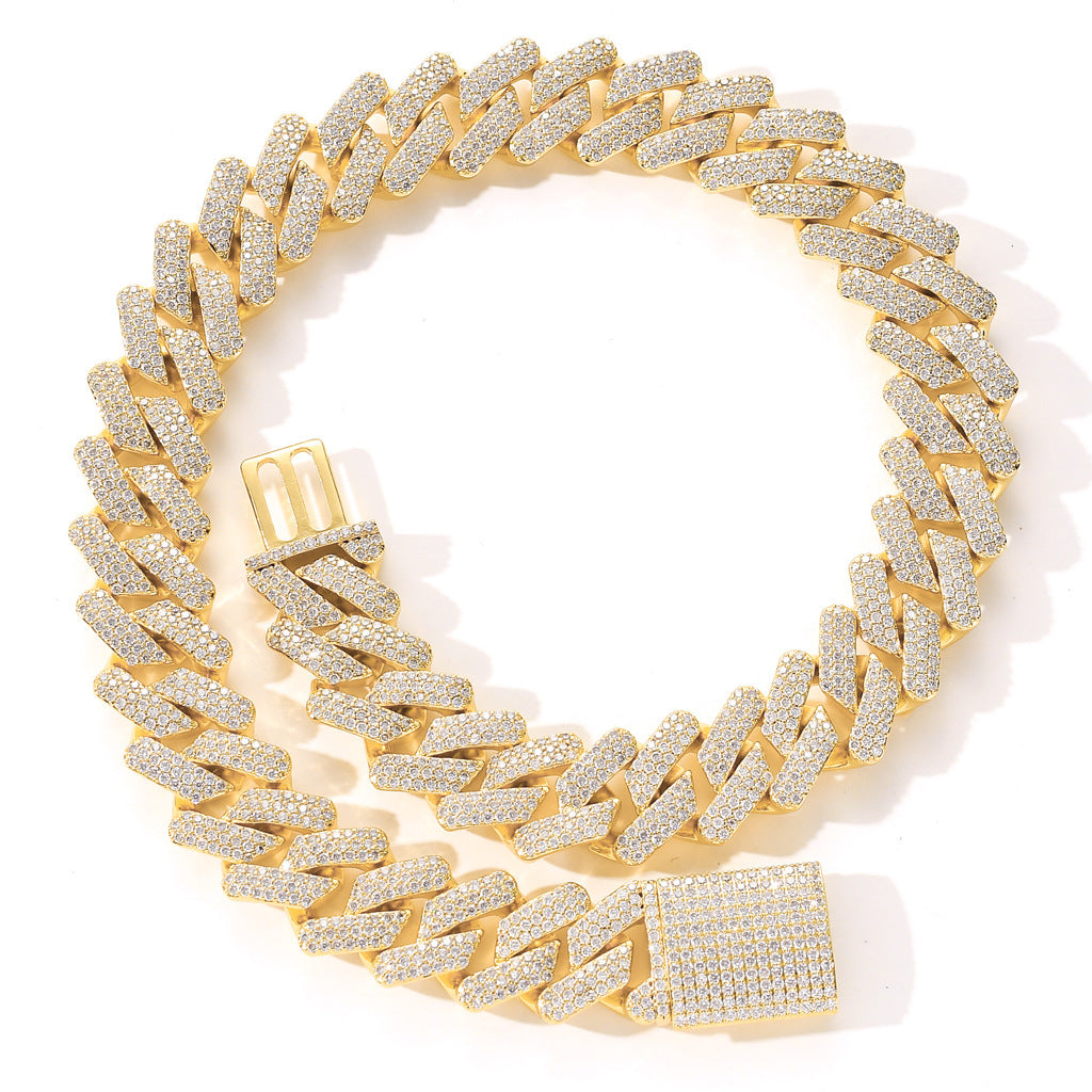 Full Zircon Cuban Chain Necklaces