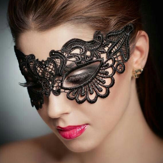 Lace Mask Female Half Face Prom Sexy Black Blindfold Halloween