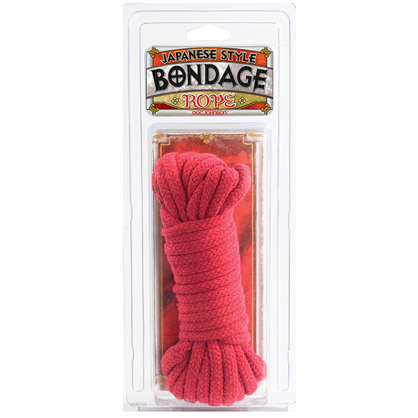 Japanese Style Bondage Rope Cotton Red 32 Feet