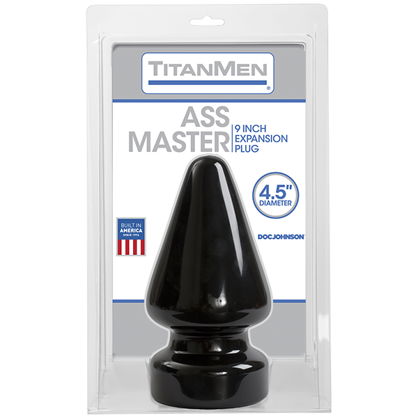 Titanmen Ass Master Butt Plug 4.5 Inches Black