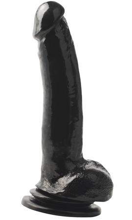 Basix Rubber 9 inches Suction Cup Dong Black