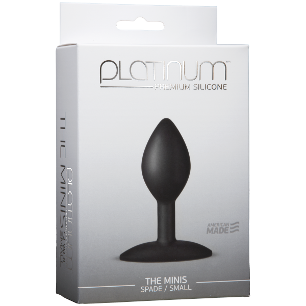 Platinum Premium Silicone The Minis Spade Small Black