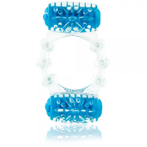 Color Pop Two O Quickie Blue Vibrating Ring